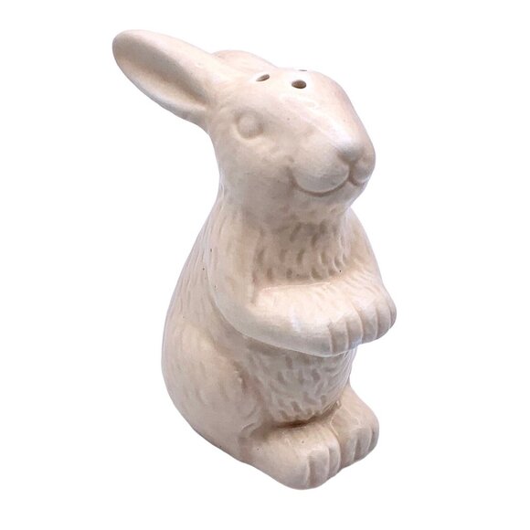 Farmhouse Bunny Rabbit Ceramic Salt & Pepper Shaker Set Spring Easter Grandma - Picture 3 of 7